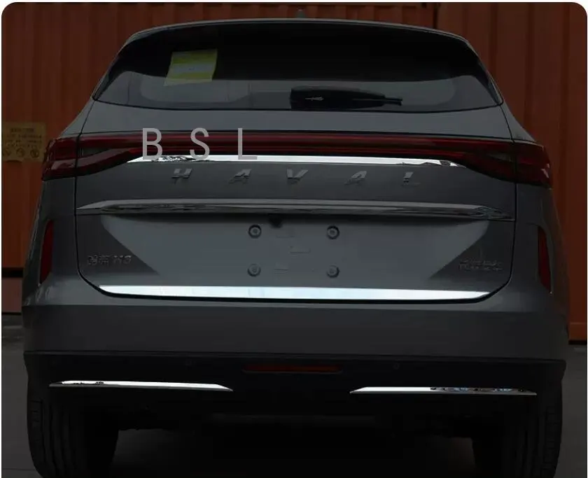 

Аксессуары для заднего багажника Haval H6 3th 2021 2022, отделка двери, внешние молдинги, защитная крышка задней двери из нержавеющей стали