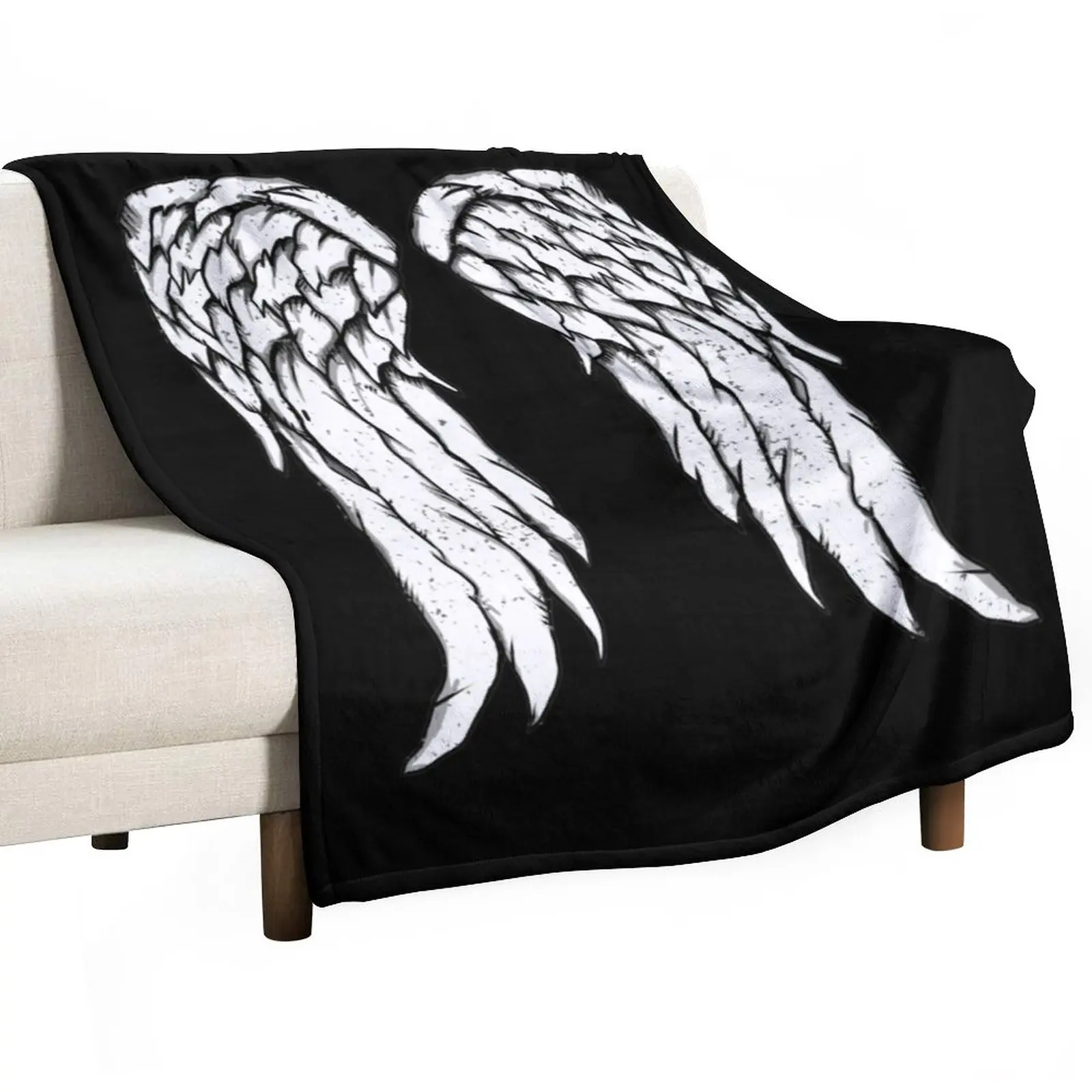 

Daryl Dixon Wings - Zombie Throw Blanket For Sofa blankets and blankets Bed covers Summer Bedding Blankets