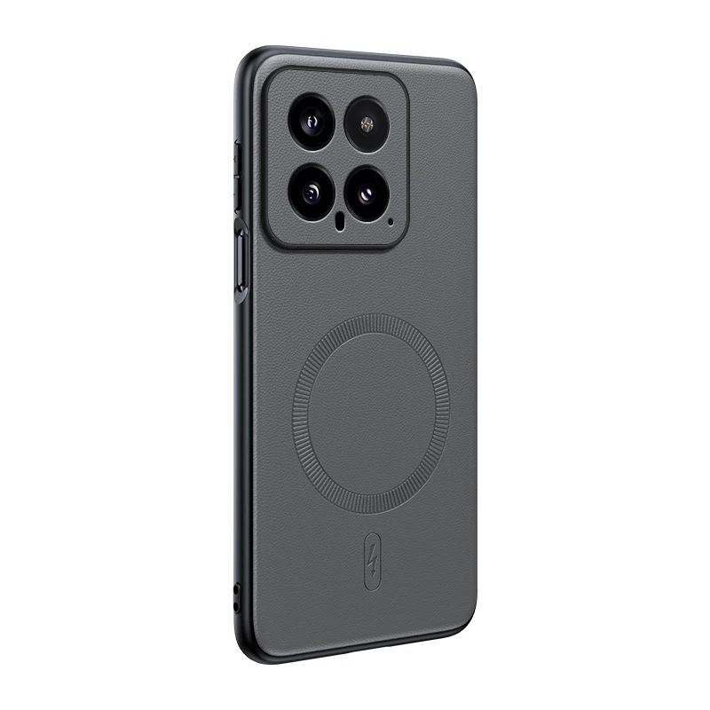 Für Xiaomi 14 Fall Magnetische Leder Schild Abdeckung Für Xiaomi 14 Hohe Qualität Anti-Fingerprint Nicht-Slip PC + TPU – Detail 1