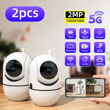 Wifi Camera Surveillance Cam 2MP CCTV PTZ IP Camera Smart Human Tracking 4X Zoom Night Vision Full Color Outdoor Waterproof