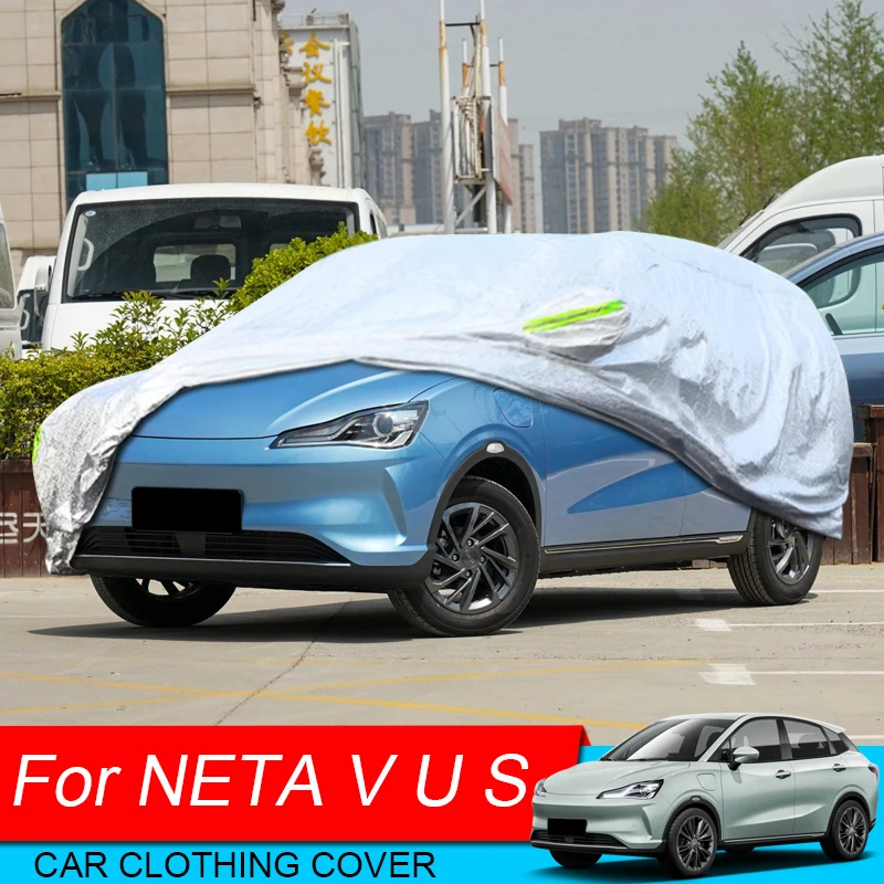 

For NETA S U V 2022-Present Full Car Cover Rain Frost Snow Dust Waterproof Anti-UV Protect Cover External Auto Accessories