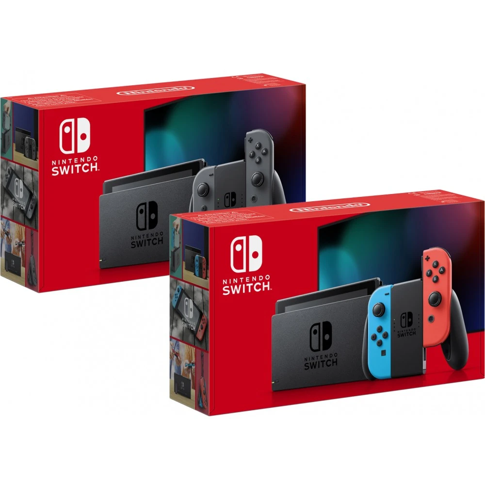 NINTENDO SWITCH console with NEON controls blue/red or gray|Video Game  Consoles| - AliExpress