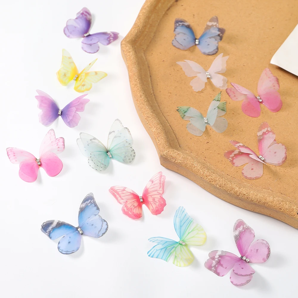 20/50Pcs 3D Colourful Butterfly for Home Decor DIY Wedding Party Cake Decoration Supplies Handmade Ornament Craft Gift Accessory