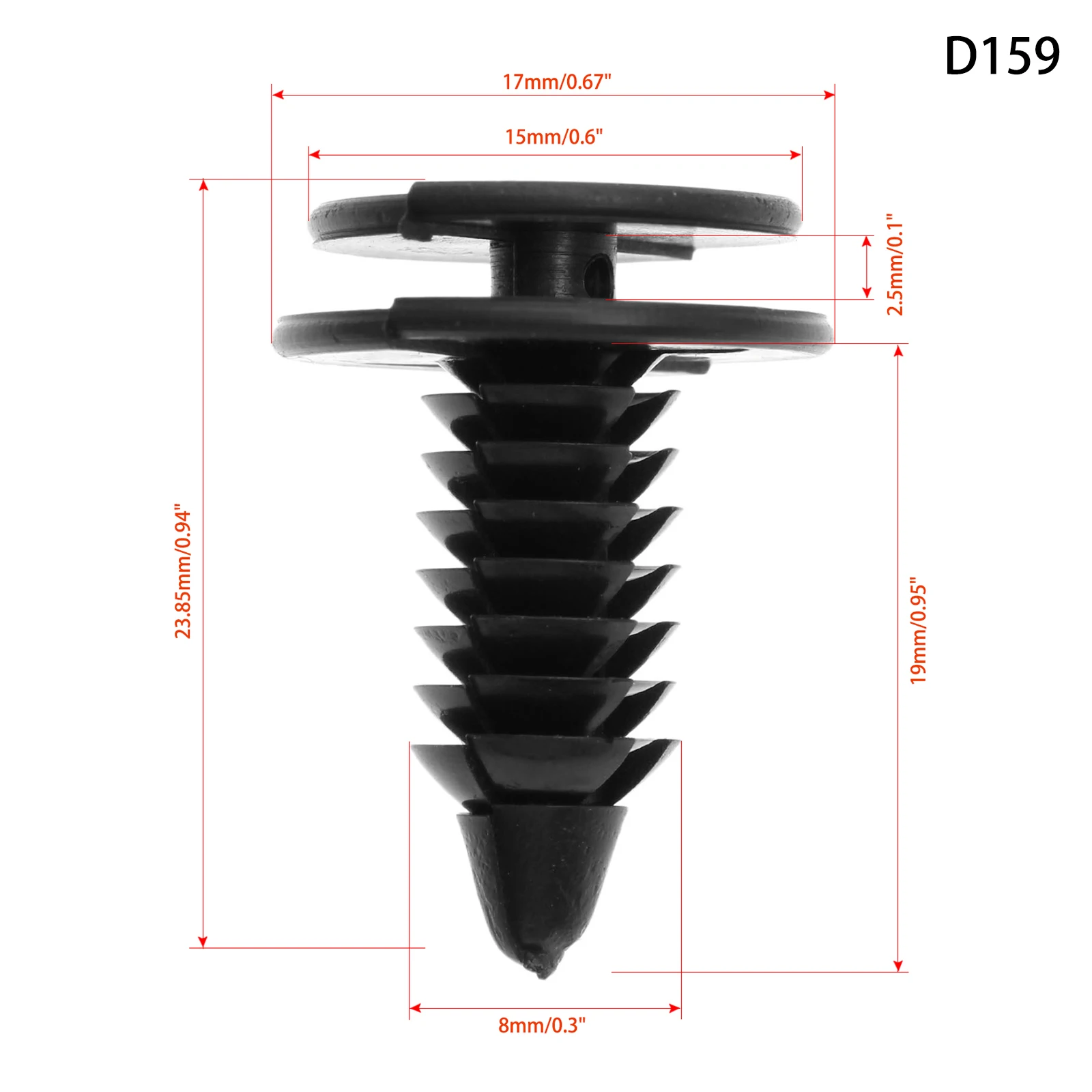 100Pcs Auto Car Door Trim Panel Clip Plastic Rivets Retainer Fastener Clips 6503709 For Dodge Ram Chrysler Jeep Replaces