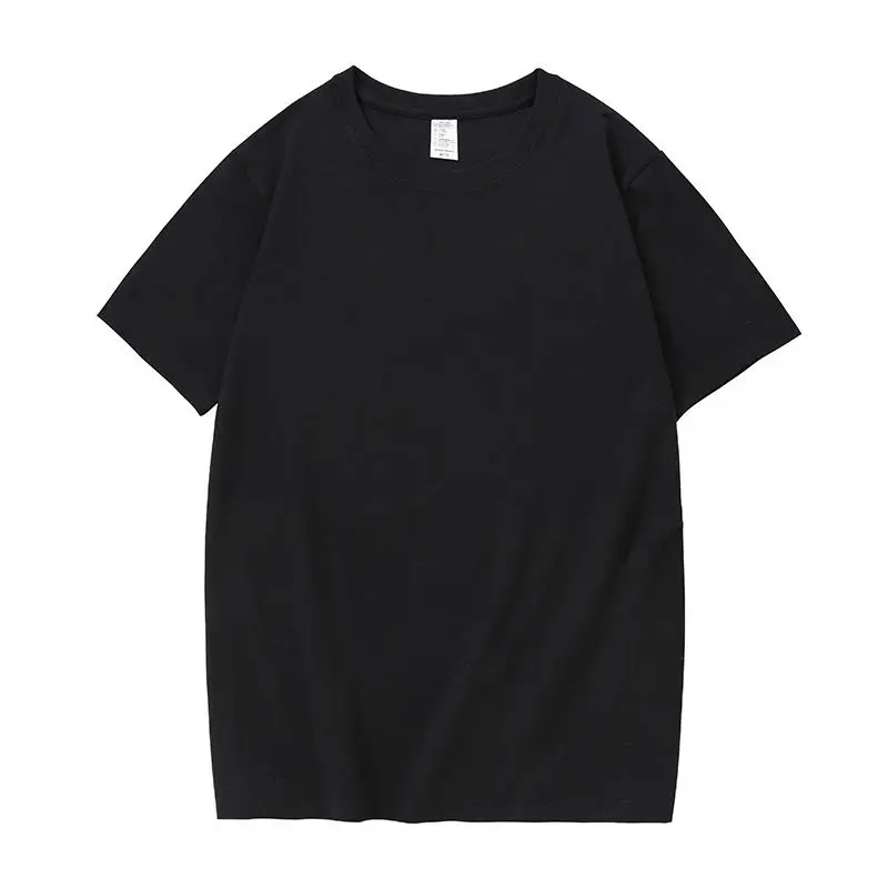Custom Print 100% Cotton Fabric Streetwear Plain T-shirt High Quality Round Neck Blank Men's T Shirt Manufacturer