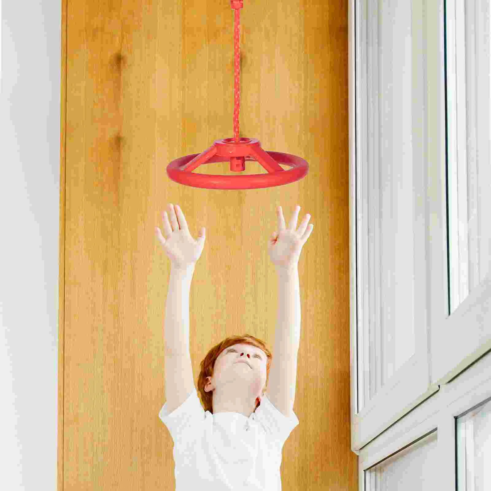 Ninja Wheel Exercise Handle Grip Children Indoor Ring Practical Fitness Gym Heavy Duty Kids Swing Gymnastic Rings Toy 3