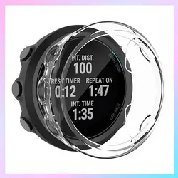 Durable Protective TPU Case for Smart Watch - Bumper Shell Design (Transparent white)