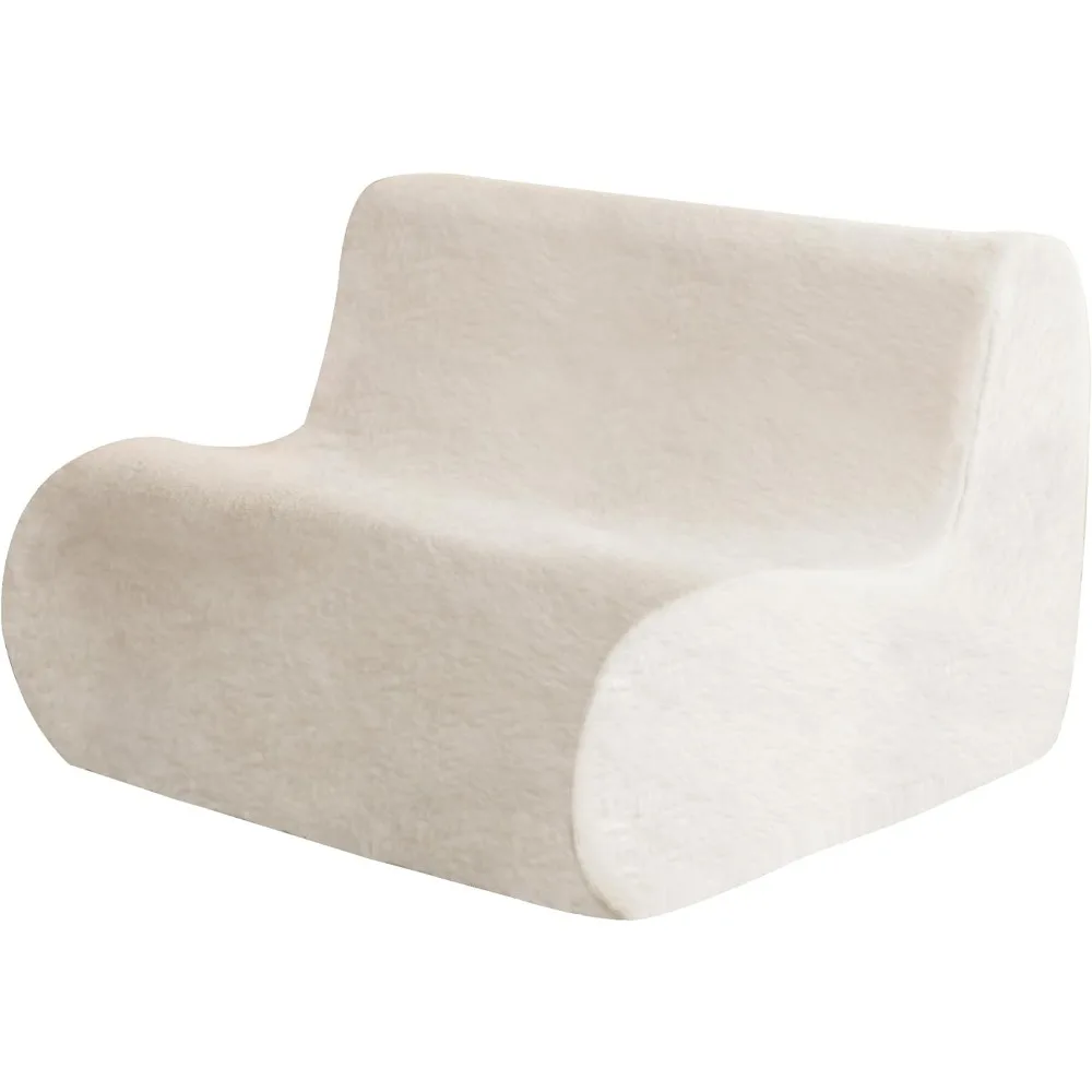 Loveseat Bean Bag Chair, Bean Bag Couch Lazy Beanbag Sofa Large Armless Comfy Chair Sofa,with High Density OnePiece Foam Filling