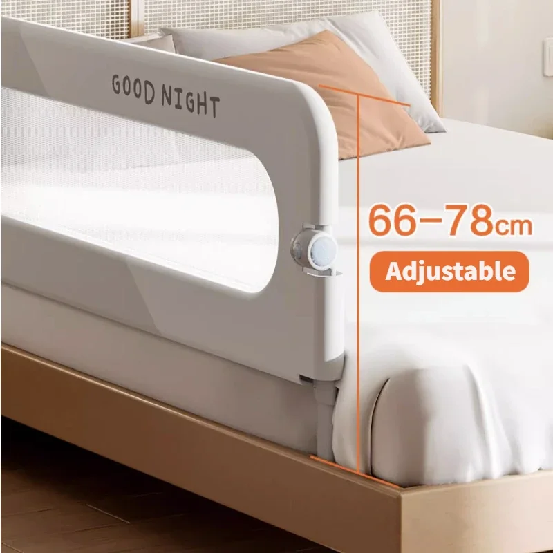 Bed Guardrail Adjustable Baby Safety Bed Barrier Anti-Fall Baby Crib Bumper Handrail Safety Rails Kids Fall Out Protection