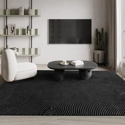 Carpet for Living Room Home Decor Modern Minimalist Black Large Area Bedroom Rug Abstract Striped Fashion Cloakroom Mat ковер 러그
