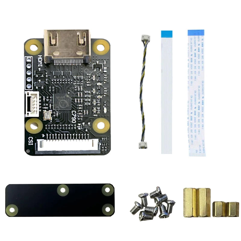 Raspberry pi Câmera Adaptador Hdmi para Csi2 Board C790 Hdmi em 1080p25fp para Zero 3b b Mais 4b Cm3 Cm4 Suporte Áudio - Imagem 5