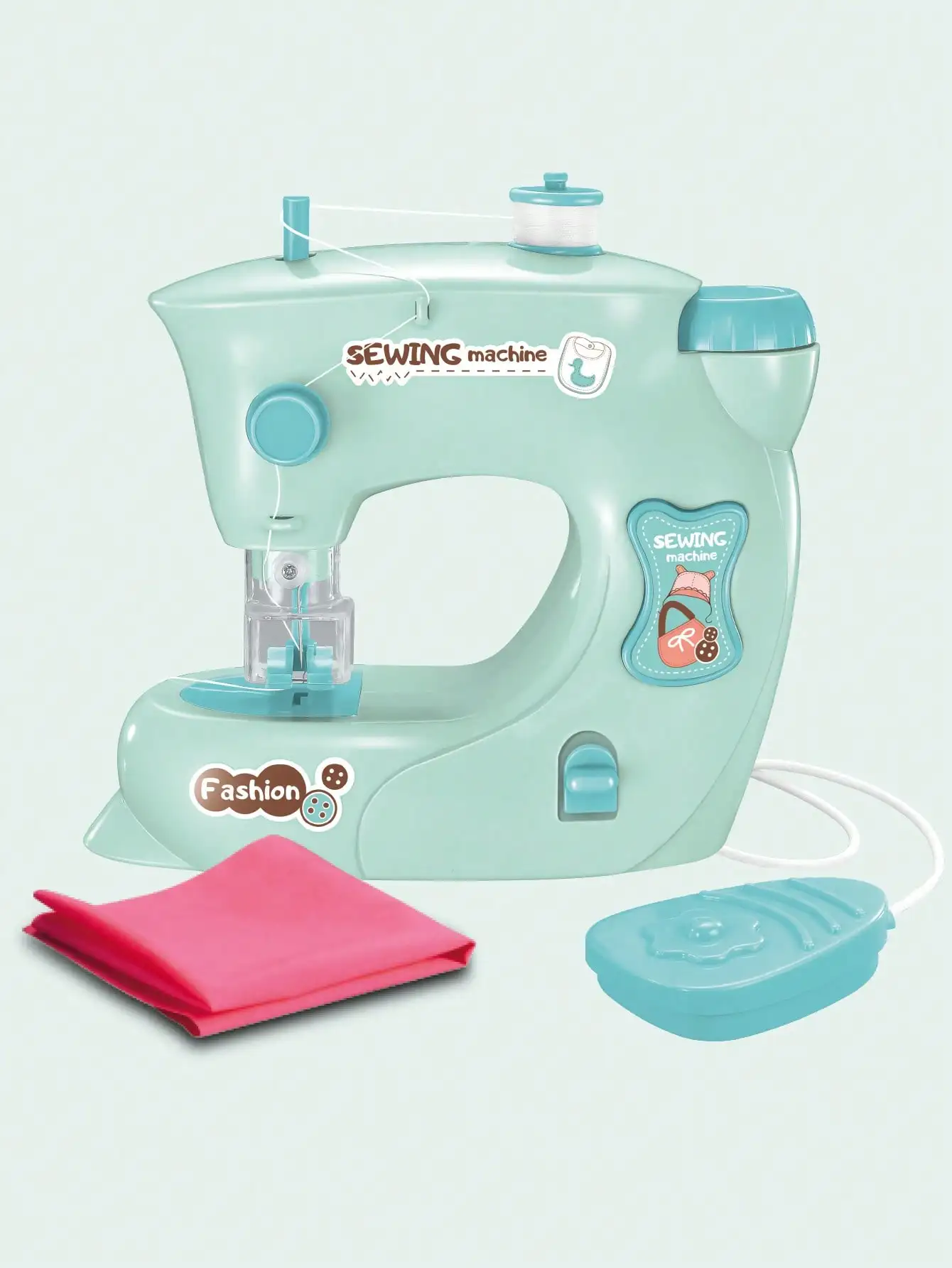 Giocattolo per macchina da cucire elettrica, mini simulazione fai da te cucito per ragazze bambini 3+ giocattoli per principianti facili Gioca a genitori a casa