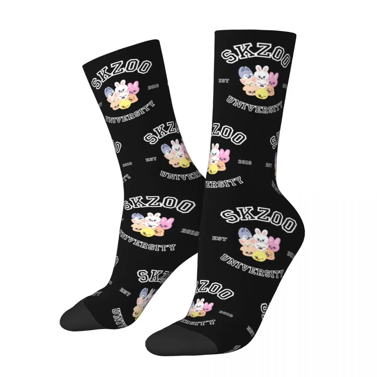 

Kpop Sk Zoo University Stray Kid Merchandise Men Women Socks Cozy Graphic Crew Stockings Comfortable Birthday Gifts Idea