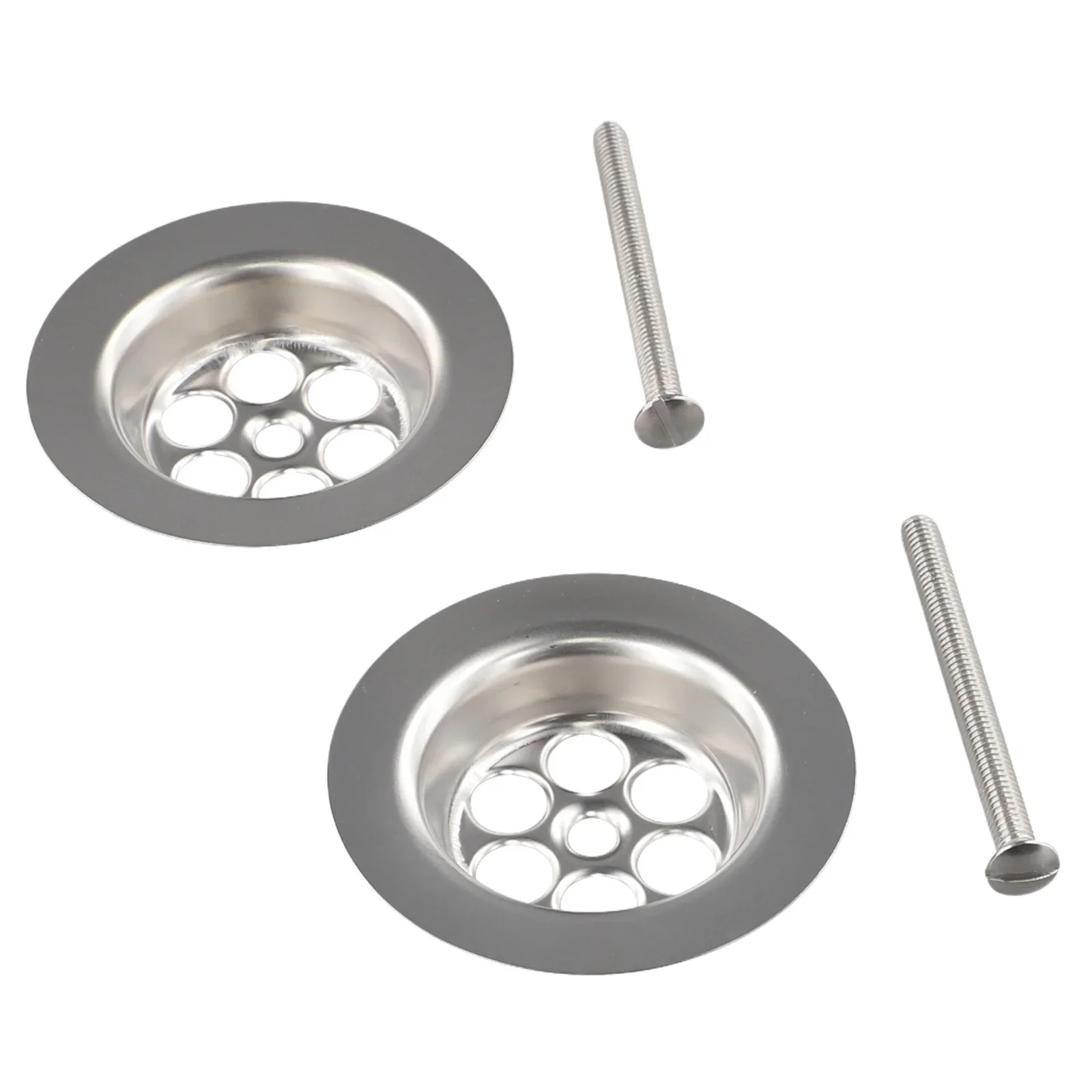 Stainless Steel Bath Plug Replace With Screw 70mm Kitchen Fixtures Leakproof Set Bath Plug Convenient Replacement drain plug
