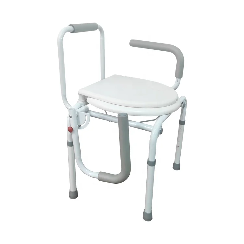 Toilet commode chairs with flip handle potty patient toilet commode chair 5