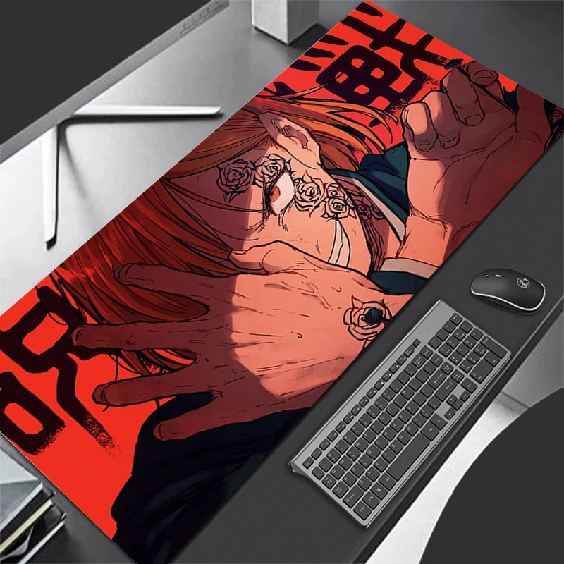 

Jujutsu Kaisen Kugisaki Nobara Keyboard Pad PC Anime Girl Kawaii Mouse Pad Laptop Gaming Accessories Mousepad HD Desk Mat Carpet