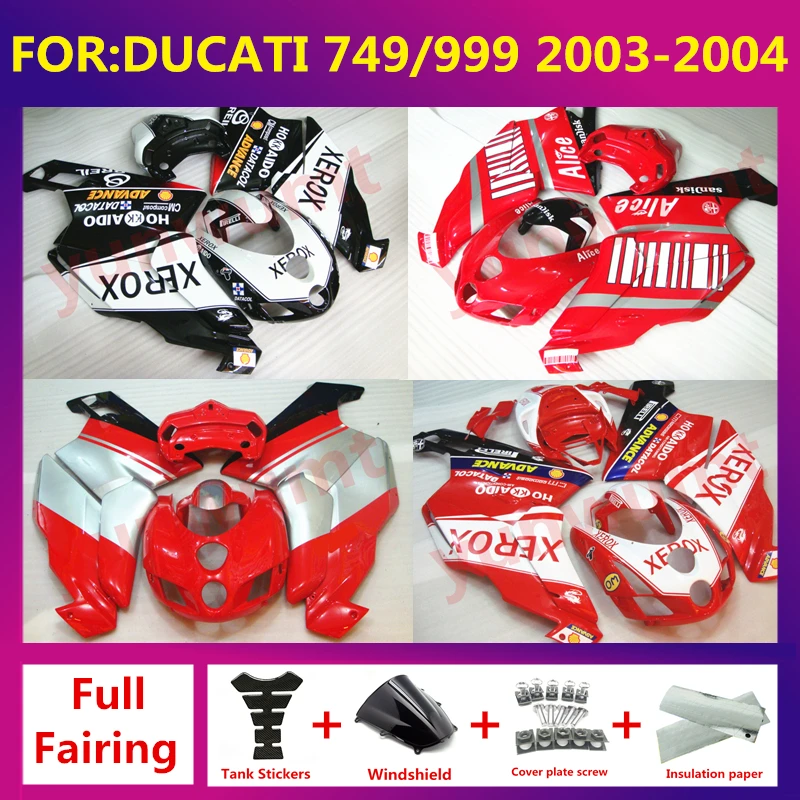 

for Ducati 749 999 2003 2004 03 04 Motorcycle Bodywork Set Injection mold ABS Plastics Full Fairings Kit fit Accessories zxmt