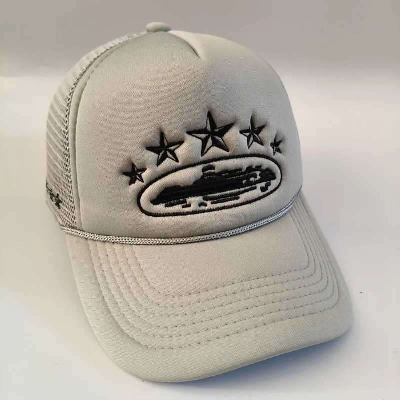 Nuovi cappelli da baseball pentagramma unisex Hip Hop regolabili traspiranti parasole personale in rete versatili berretti da camionista alla moda di strada