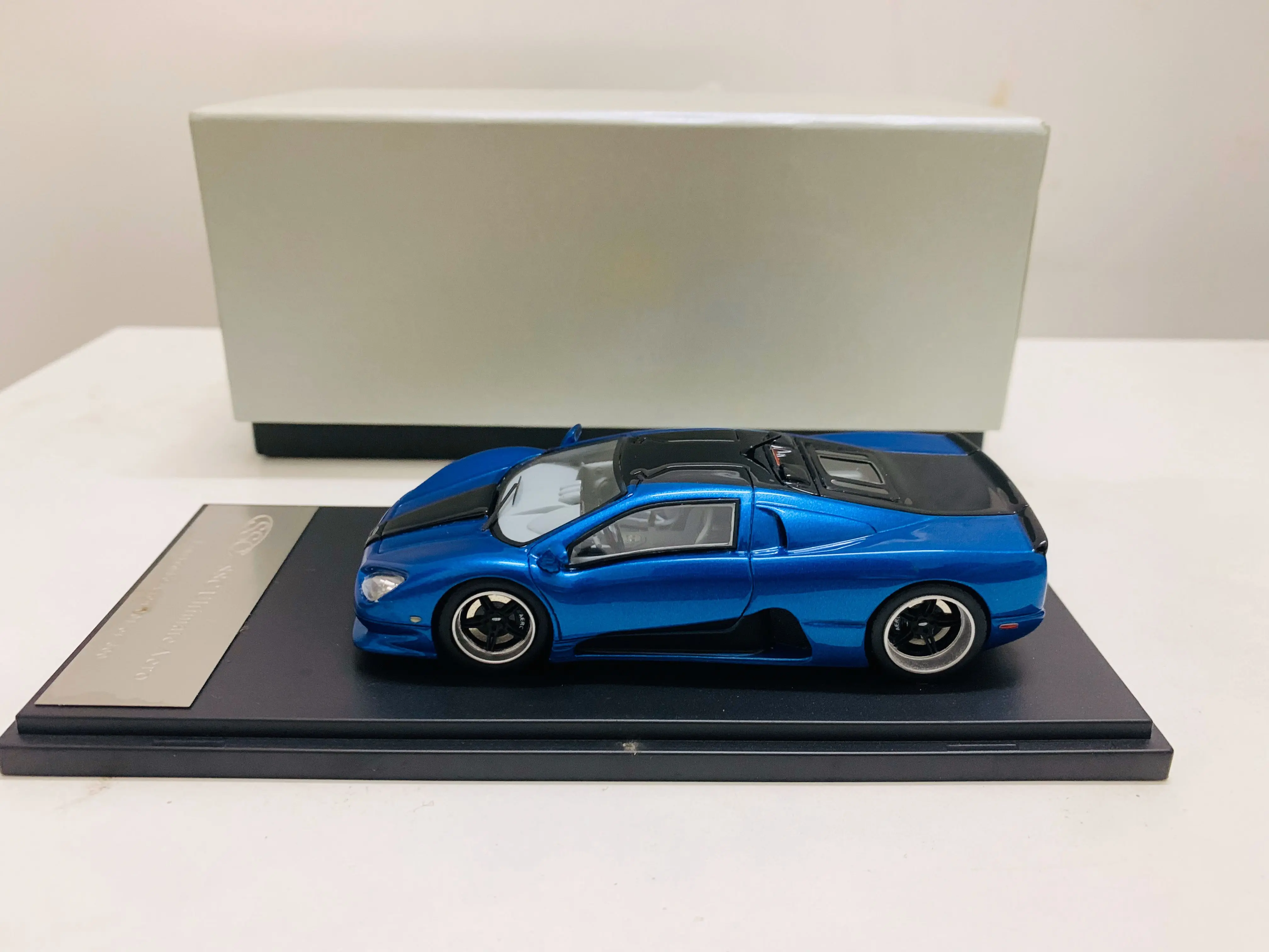 1/43 Scale Resin Model Car SSC Penske Racing Shocks Ultimate Aero Blue New in Box aoshima 1 12 scale monkey 125 blue diecast model motorcycle car toys gifts