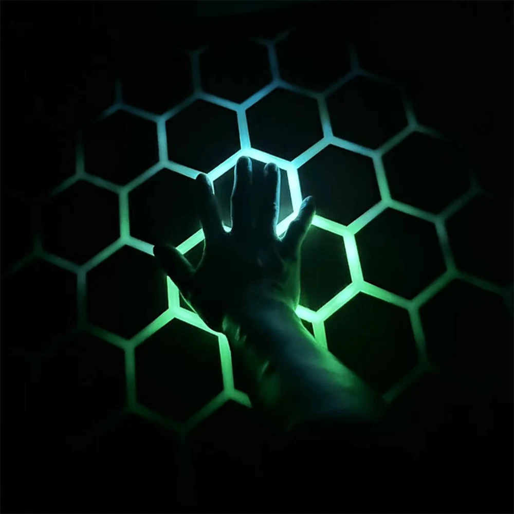 Round RGB LED Colorful River Light Touch Induction Switch Air Separator River Table Light Strip Cell DIY Coil Kit Drive Module