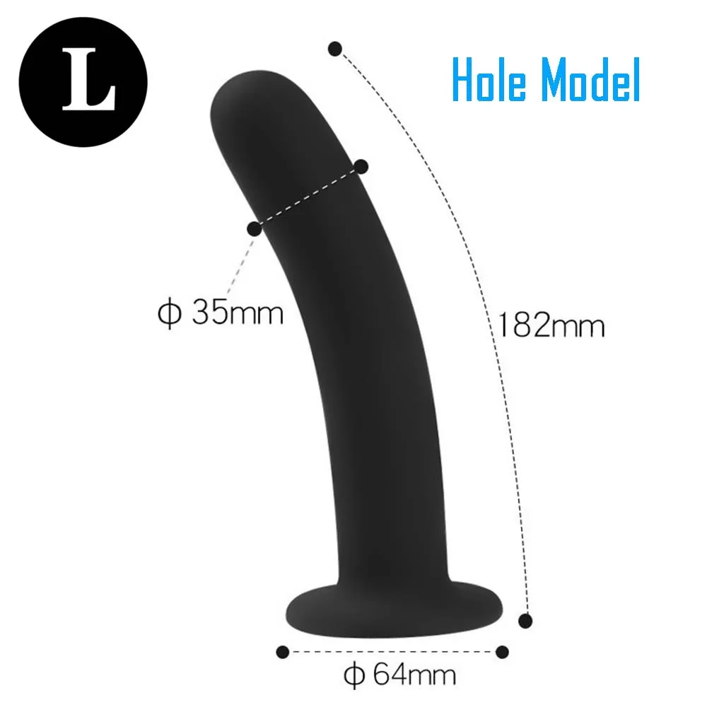 Soft Anus Plug Female TPR Penis Head Strap On Dildos