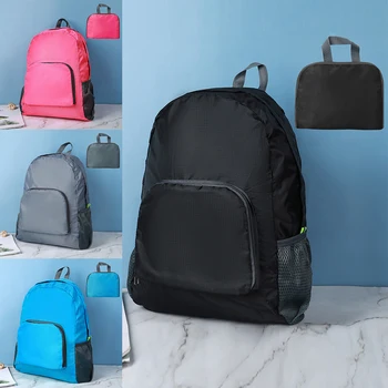 Zaino da esterno per il tempo libero zaino pieghevole impermeabile leggero di grande capacità borsa da viaggio per esterni