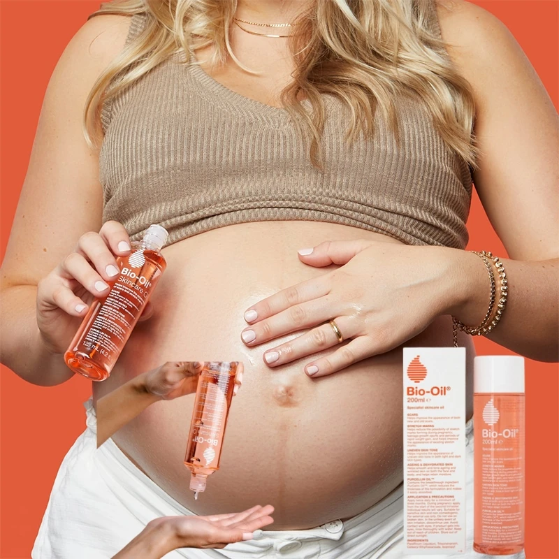 

Bio-Oil Body Skin Pregnancy Obesity Scars Oil Fade Stretch Marks Women Specialized Skincare Moist Repair Skin 200ML