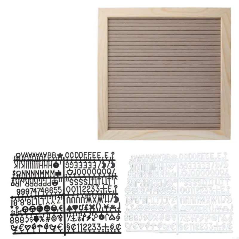 12PB Message Board Set Frame DIY Message Board Menus Notes Felt Letter 10x10Inch Sign with 460 Letter