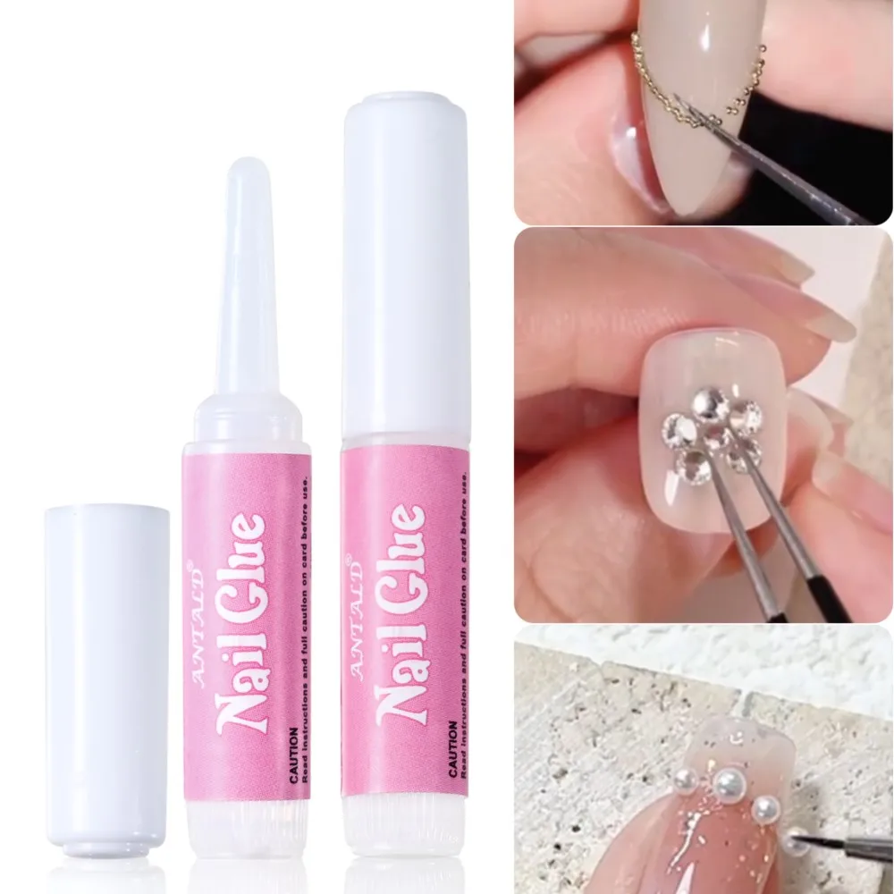 10Pcs/Bag Nail Tips Glue 2g Fast Drying Strong Adhesive Nail Bond Glue Tip Nails Acrylic Glue for Nails Tips Rhinestone Jewelry 5