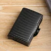 Large Capacity Double Layer ID Credit Card Holder Anti Rfid Blocking Protected Magic Wallet for Men Carbon Fiber Cardholder Case 2