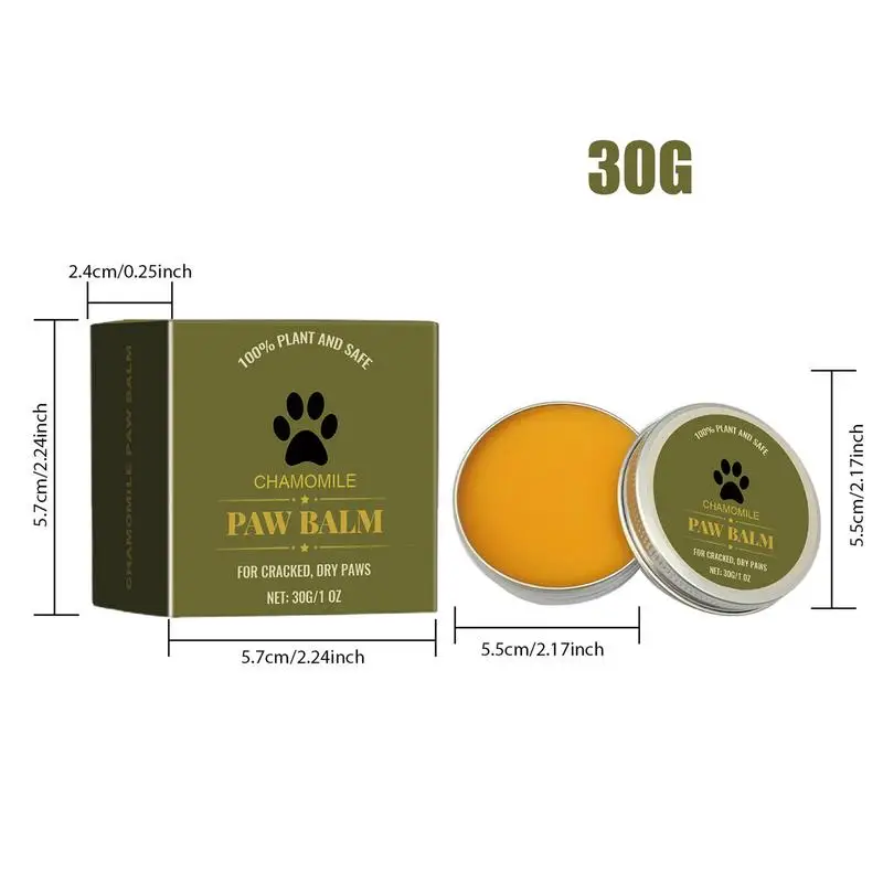 Paw Soother Balm Cream Butter For Cat 30g Dogs Paw Protectors Pad Lotion Licksafe Moisturizing For Dog Feet & Foot Pads