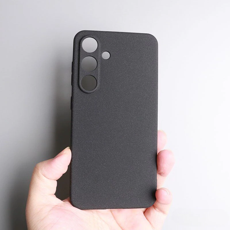 Solid Color Sandstone Slim Soft Phone Case Cover