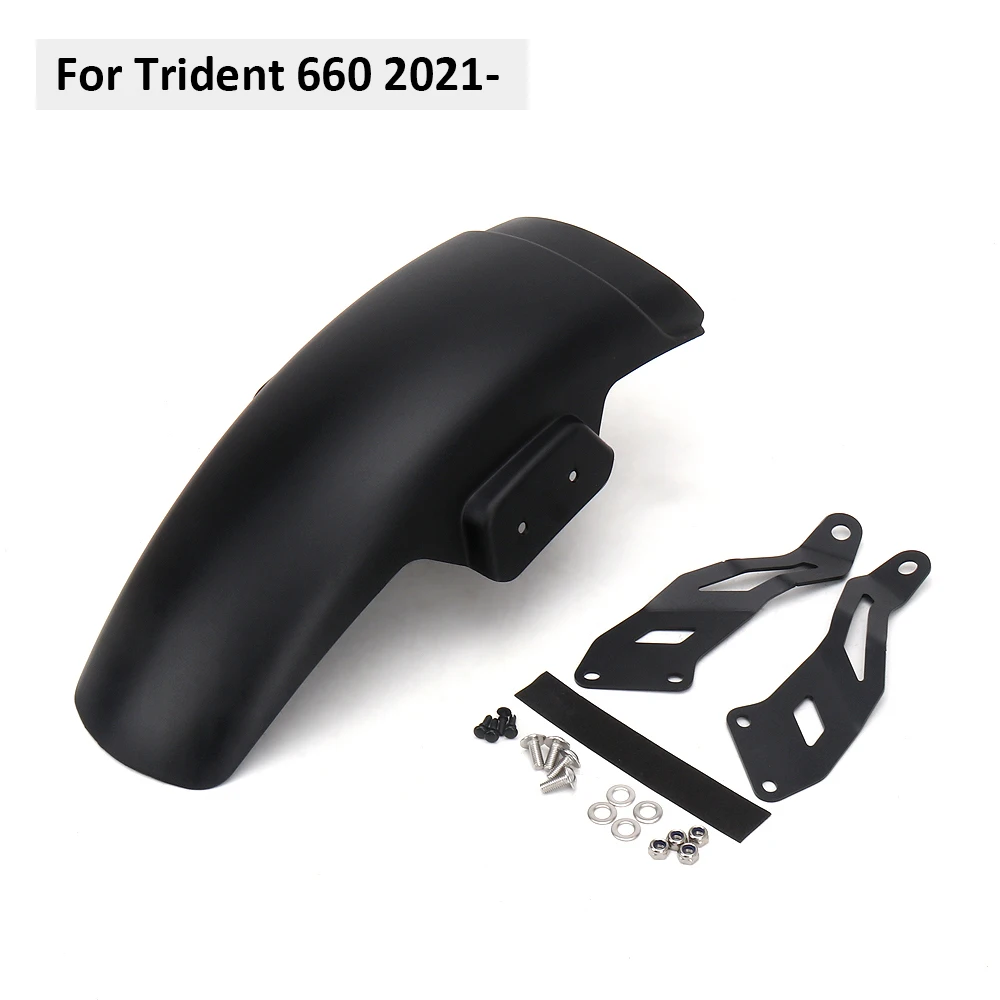 Trident 660 Motorcycle Front Fender Mudguard Extender Extension Black For TRIDENT 660 Trident660 trident660 2021 2022 2023 2024