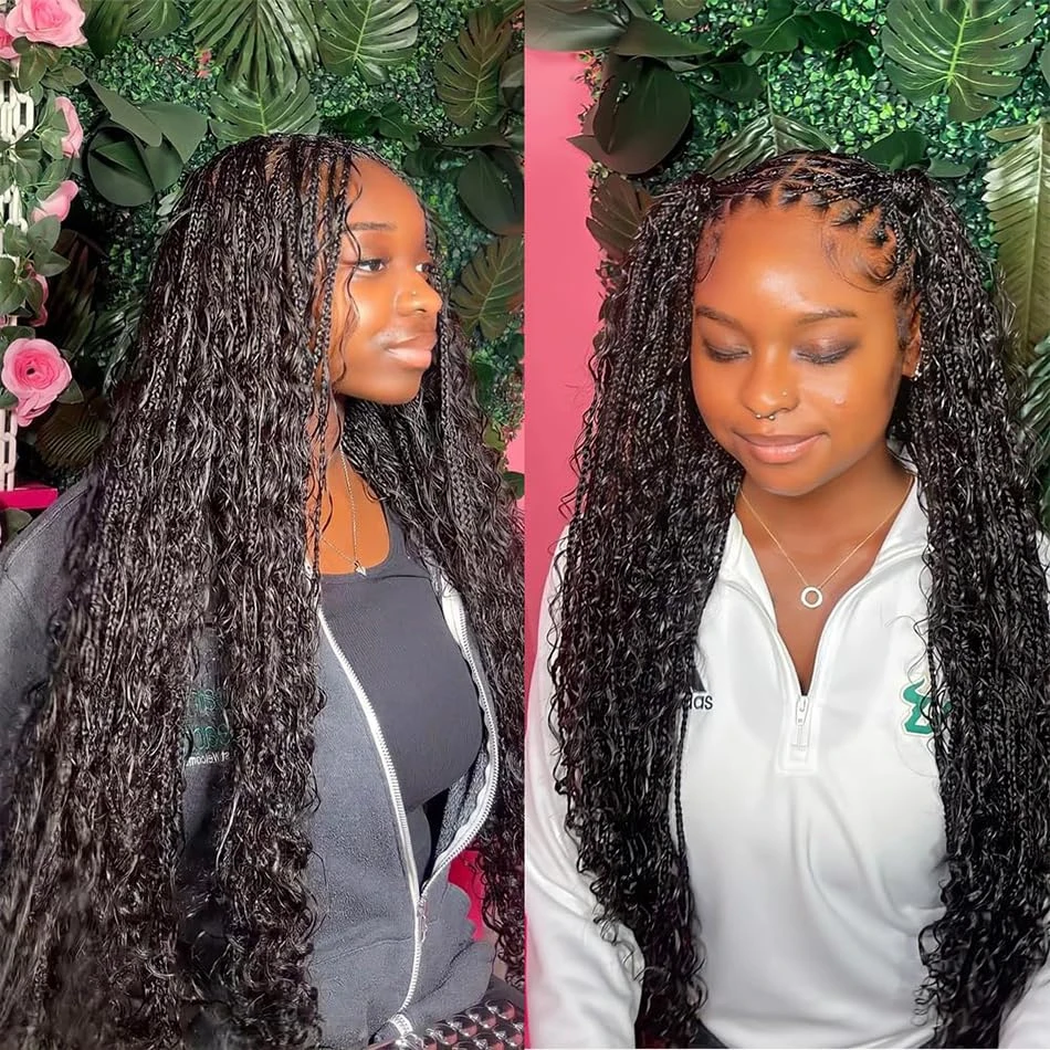 Deep Wave Boho Braids Human Hair Bulk 50g/100g 100% Human Hair Braiding Hair Extensions No Weft Brazilian Curly Braiding Hair 6