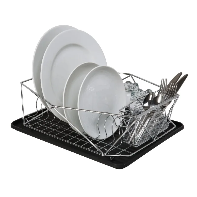 

Kitchen Details Geode Dish Rack in Chrome Counter Organizers