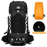 Camping Travel Backpack Outdoor Bag Climbing With Rain Cover For Men Hiking Trekking Mountaineering Sports Hydration Bags 60L 1