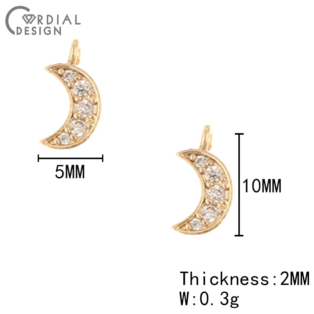 Cordial Design 100Pcs 5*10MM CZ Charms/DIY Making/Jewelry Findings & Components/Rhinestone Pendant/Jewelry Accessories/Hand Made 5 Cordial Design 100Pcs 5*10MM CZ Charms/DIY Making/Jewelry Findings & Components/Rhinestone Pendant/Jewelry Accessories/Hand Made - cordial