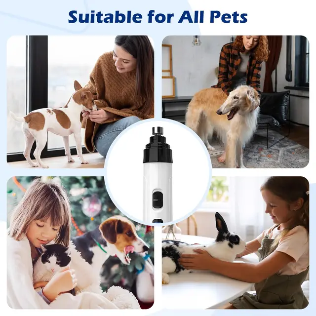 2024 New Silent Grind Pro for Dogs Silent Grind Pro Dog Nail Trimmer Electric Dog Nail Clippers Pet Paws Grooming Smoothing Tool 5