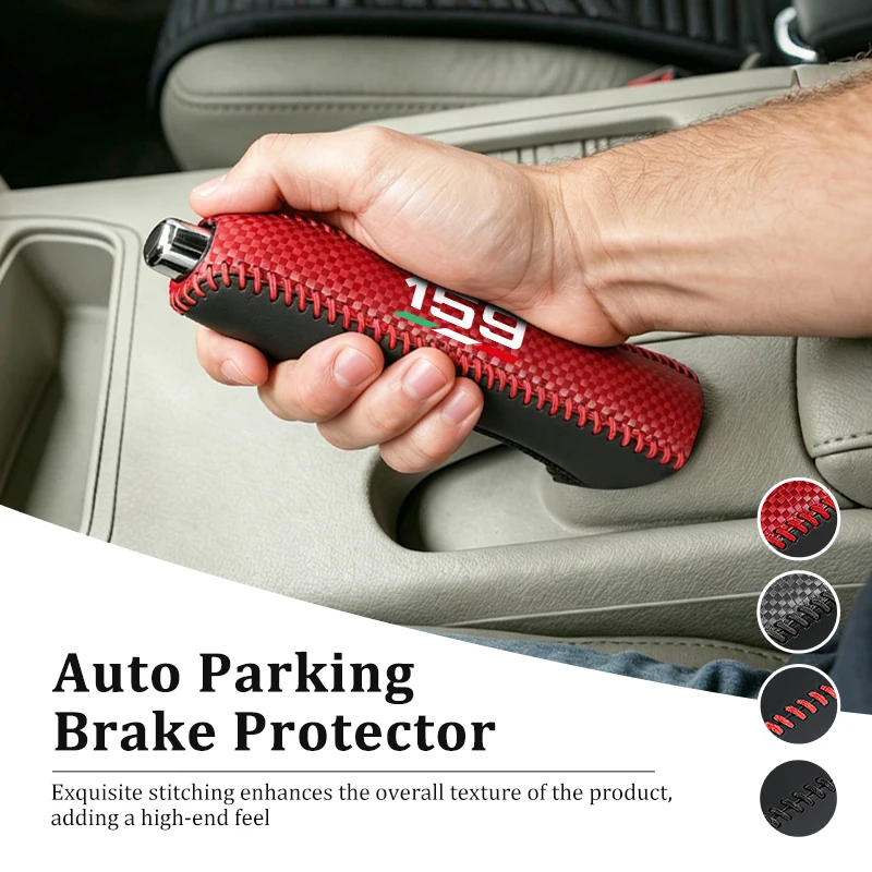 Alfa Romeo Leather Handbrake Cover Protective Sleeve Accessory