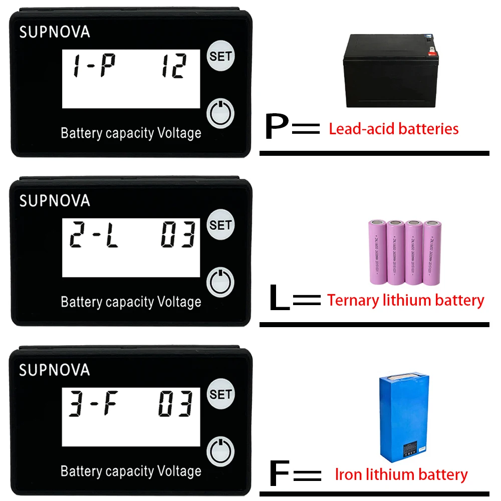 DC 8-100V battery capacity indicator product view