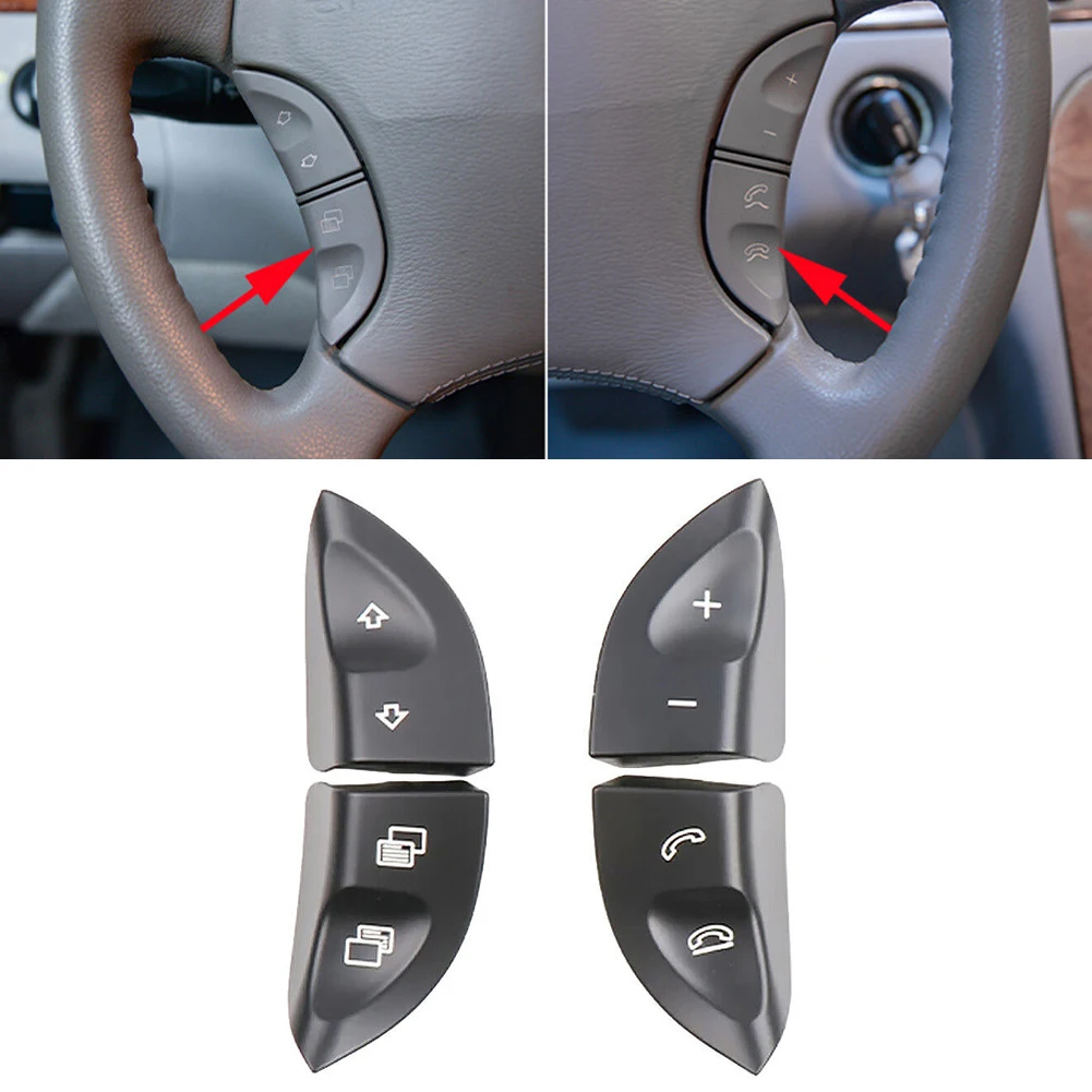 Neue Multifunktions Lenkrad Schalter Lautstärkeregler Taste Für Mercedes W220 W215 Schwarz Ersatz Ruftaste – Detail 1