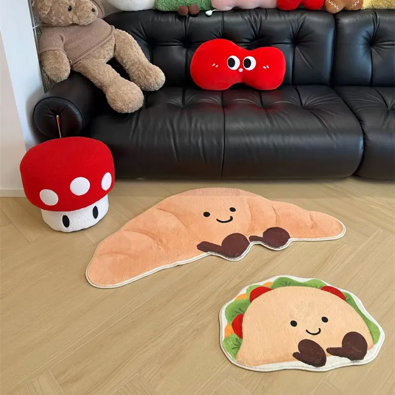 

Bread carpet rug cartoon children's room floor mat Living Room Bedroom Rug Mat Area Carpet Bedside Non-slip Mat Home Decor 양탄자