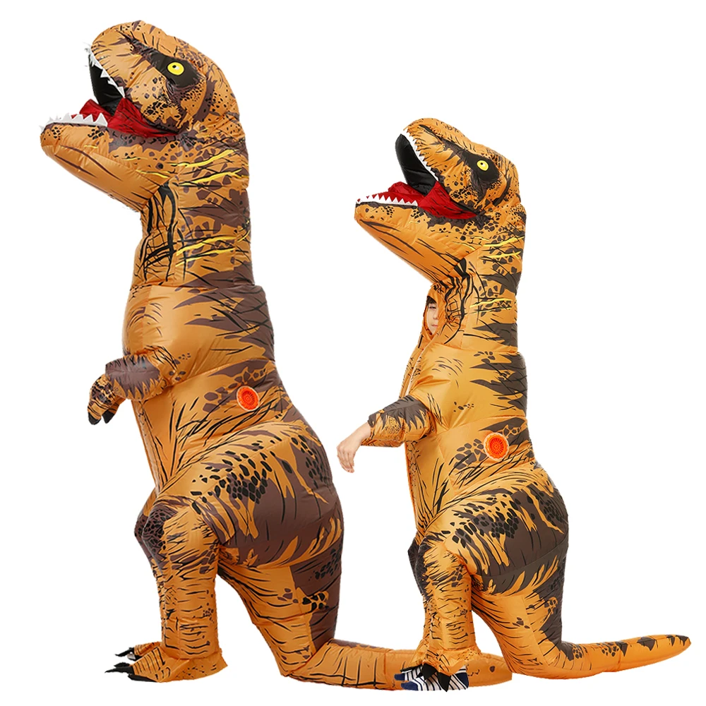 Adult Kids Party Cosplay Costumes for Halloween T-rex Dinosaur Inflatable Costume Animal Mascot Disfraz Birthday Gifts |