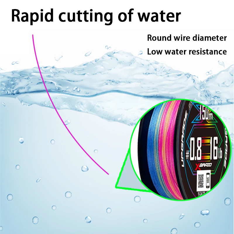 Fishing PE Line Japan ygk x8 Multicolored 150M/200M 8 Strands Braided