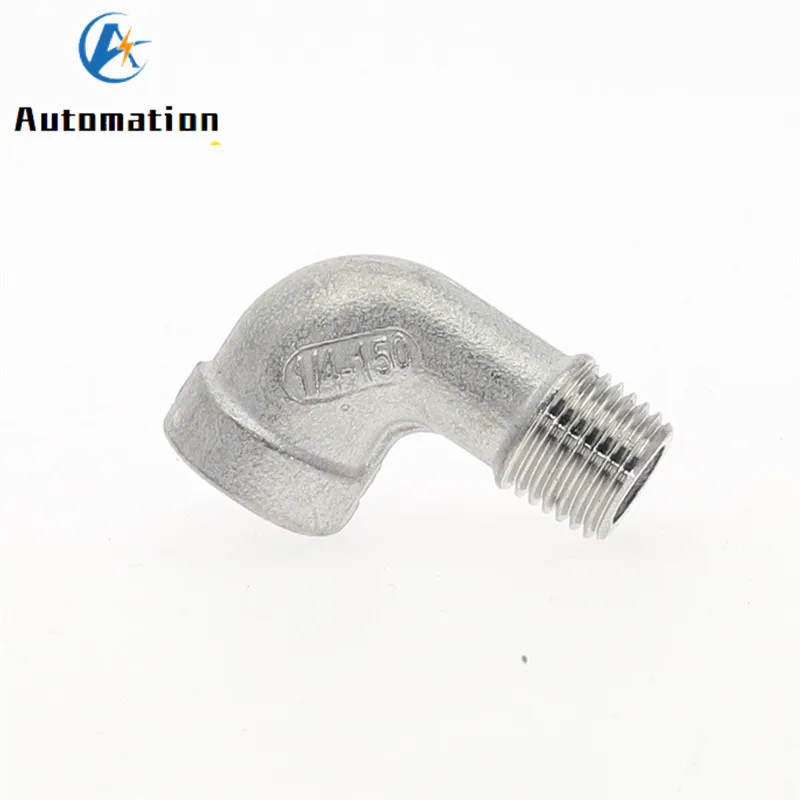 BSPT 1/8" 1/4" 3/8" 1/2" 3/4" Stainless Steel SS304 Female x Male Fuel Street 90 Elbow Threaded Pipe Fittings for Water Gas Oil pipe fitting hose pipe fitting