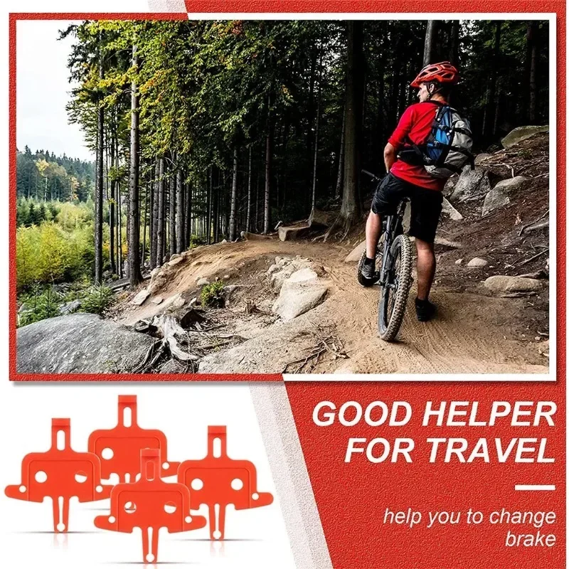 Mountain Bicycle Disc Brake Bicycle Disc Brake Pads Brake Pads Bicycle Disc Brake Bike Brake Pads Mountain Bike Disc Brake Mountain Bike Brake Insert Pack of 4 Bicycle Brake Spacer Disc Mountain Bike Hydraulic Brakes Pads Professional Portable Outdoor Cycling Parts