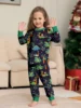 2024 Christmas Pajamas Set Santa&elk Print Parent-child Matching Outfits Family Look 2 Pcs Suit Baby&dog Romper New Year Clothes 4