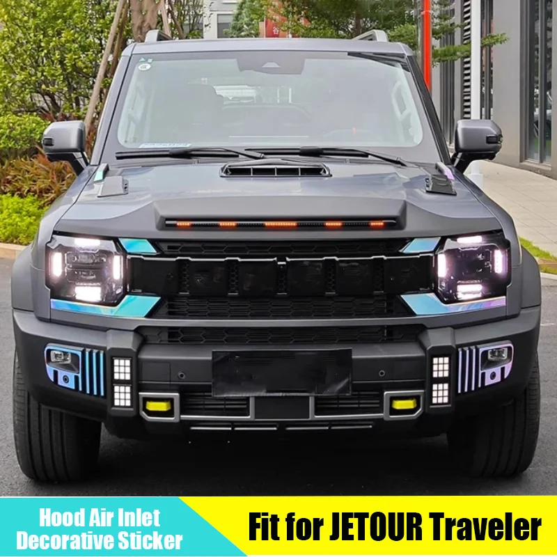 

Декоративная наклейка на капот автомобиля, на воздуховод, подходит для Chery JETOUR Traveler T2 2023