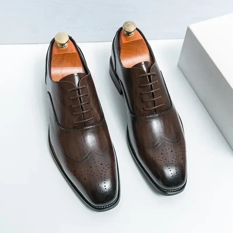 

Men's Shoes Moccasins New Party British Style Black Casual Leather Shoes Men's Business Formal