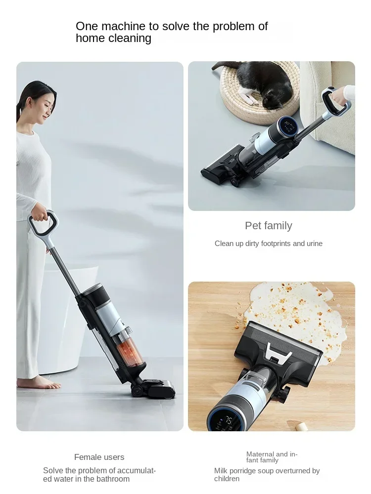 Deerma Floor Washing Machine Household Appliances Wireless Intelligent Cleaning Machine Suction, Cleaning and Mopping Machine 4